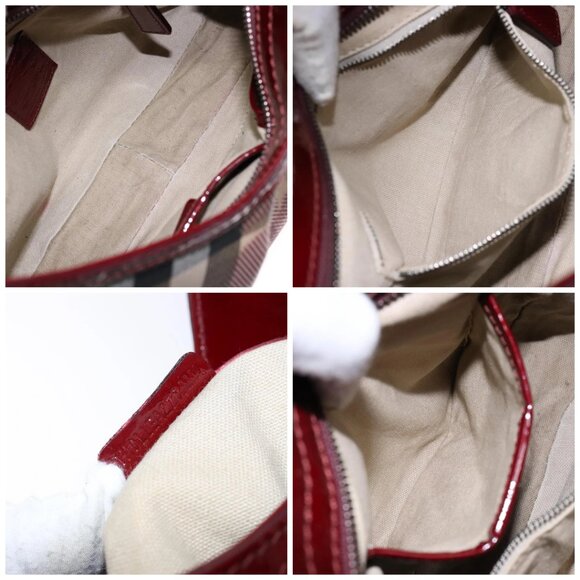 BURBERRY Nova Check Shoulder Bag PVC Beige Auth 140319 - Picture 15 of 16